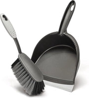 Set di spazzole e spazzolino per stoffa antracite grigio - set di spazzolatura a mano con spazzolino
