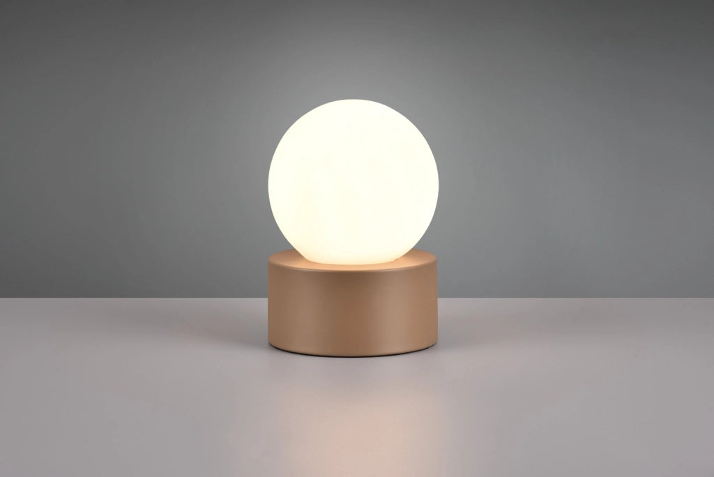 Lampada tavolo Countess RL marrone vetro bianco E14