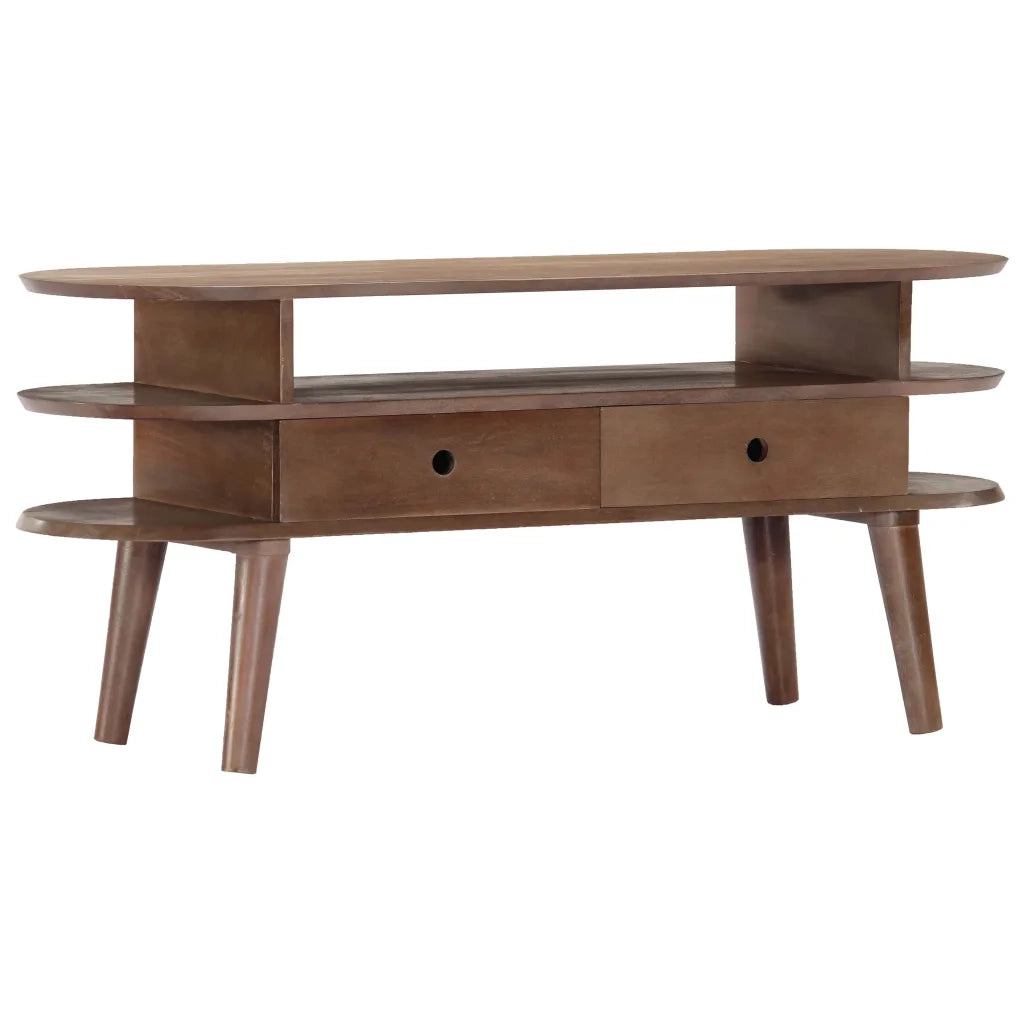 Mobile Porta TV 110x35x50cm in Legno Massello di Acacia 282874