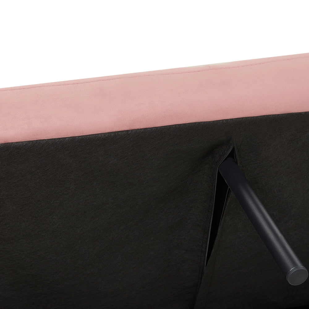 Divano letto rosa letto trasformabile in velluto tappezzeria elegante glam moderno soggiorno camera da letto
