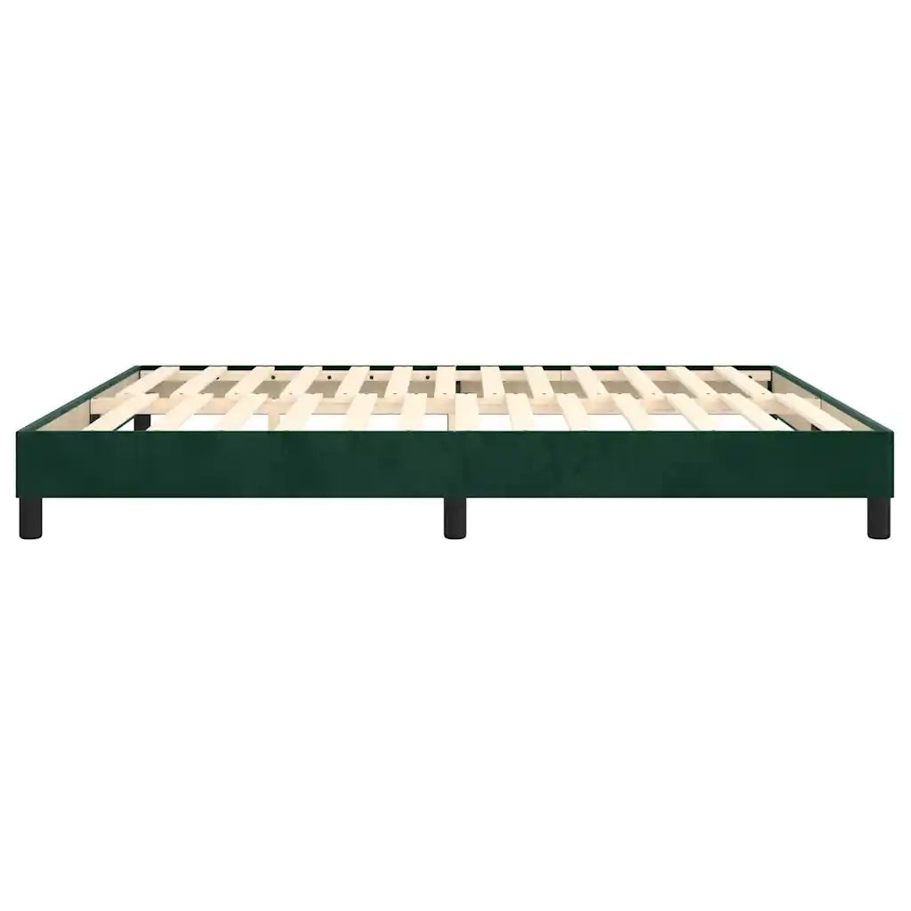 Giroletto a Molle Verde Scuro 160x200 cm in Velluto