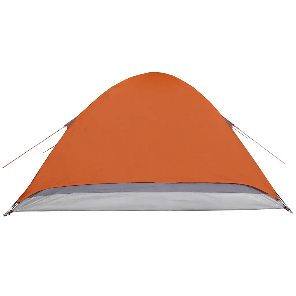 Tenda da Campeggio a Cupola 2 Persone Grigio e Arancione 94645