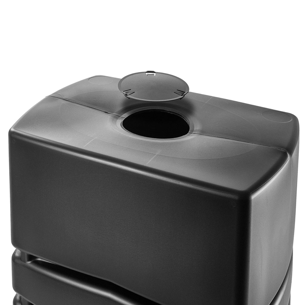 Serbatoio per acqua piovana KADAX 450L, barile d'acqua con rubinetto, contenitore antracite Kadax