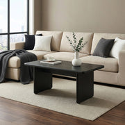 Tavolino Rettangolare da Salotto Gäljami 100 x 55 x 44 cm - Nero [en.casa]