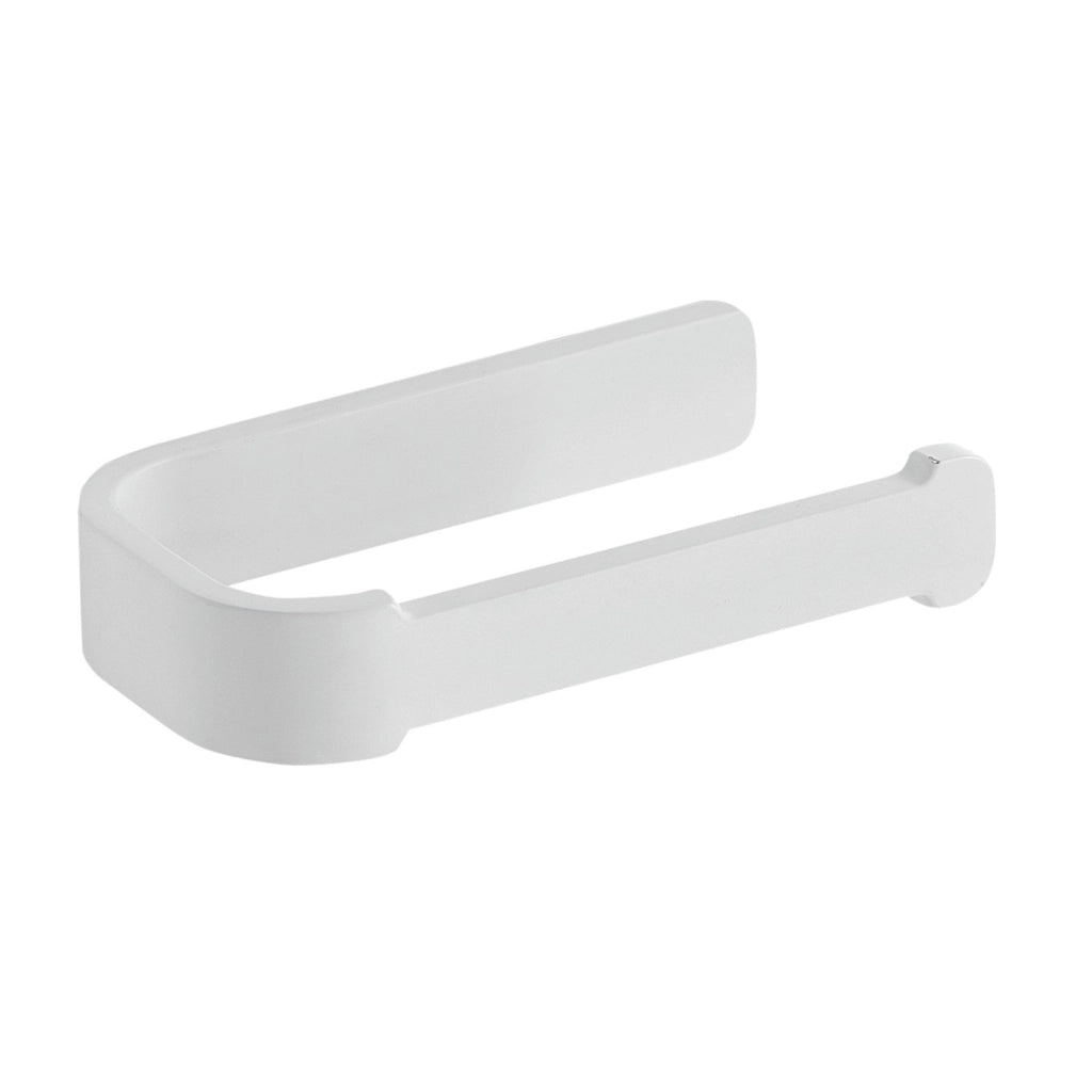 Portarotolo da muro in ottone, acciaio inox e Cromall 3224 Gedy serie OUTLINE Bianco Opaco