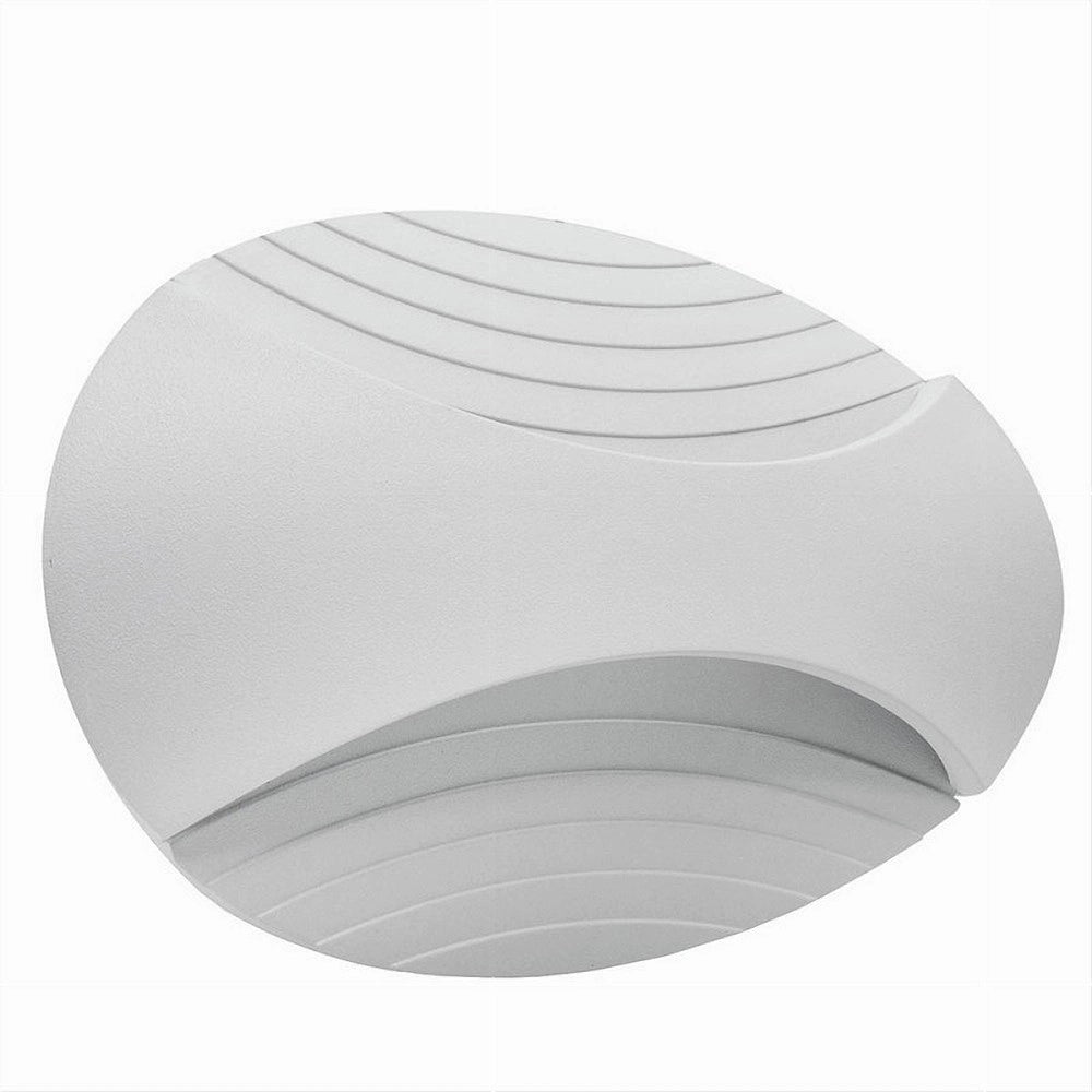 Trade Shop - Applique A Muro Doppia Emissione 6w A Led Lampada Ovale 3 Modalità Luce Aq15-b3c -