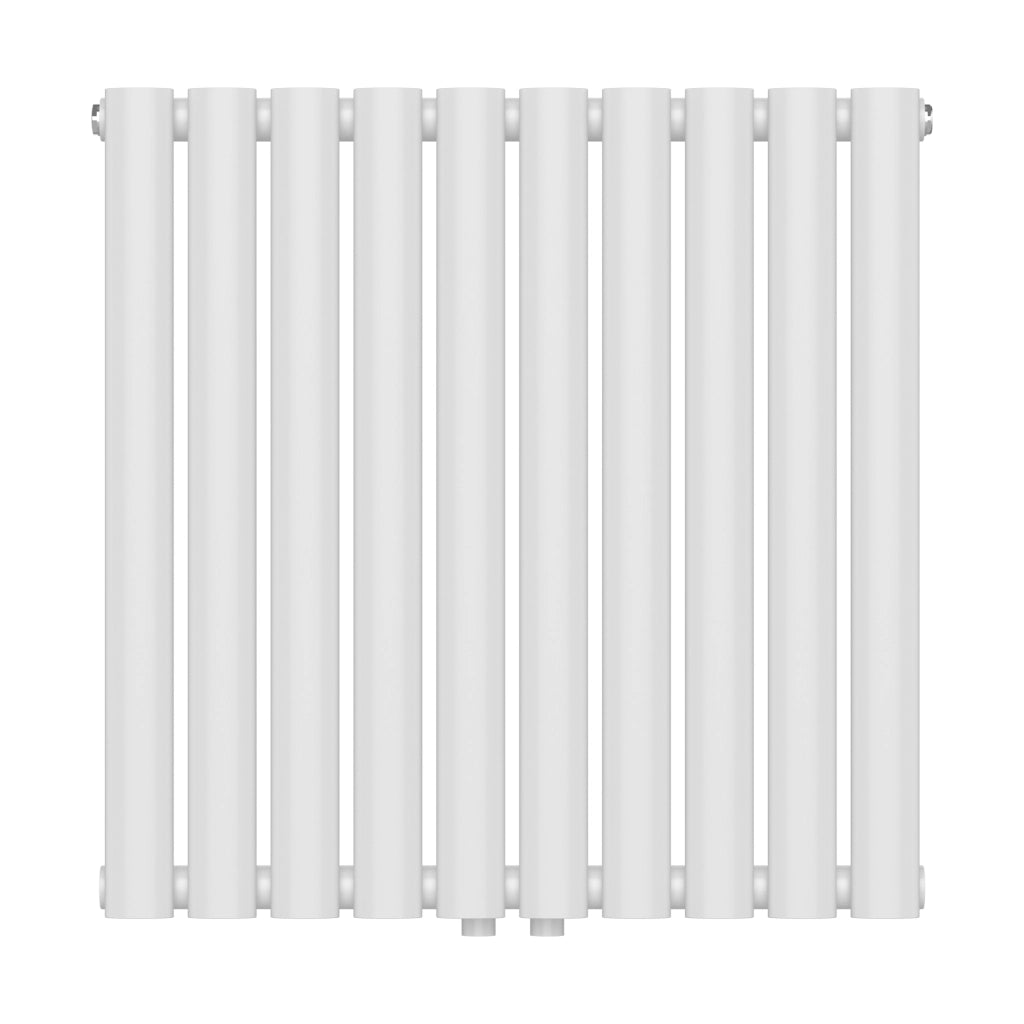 Termosifone Nore ad Acqua Calda Pannello Singolo con Elementi Tubolari 60 x 60 cm - Bianco [neu.haus]