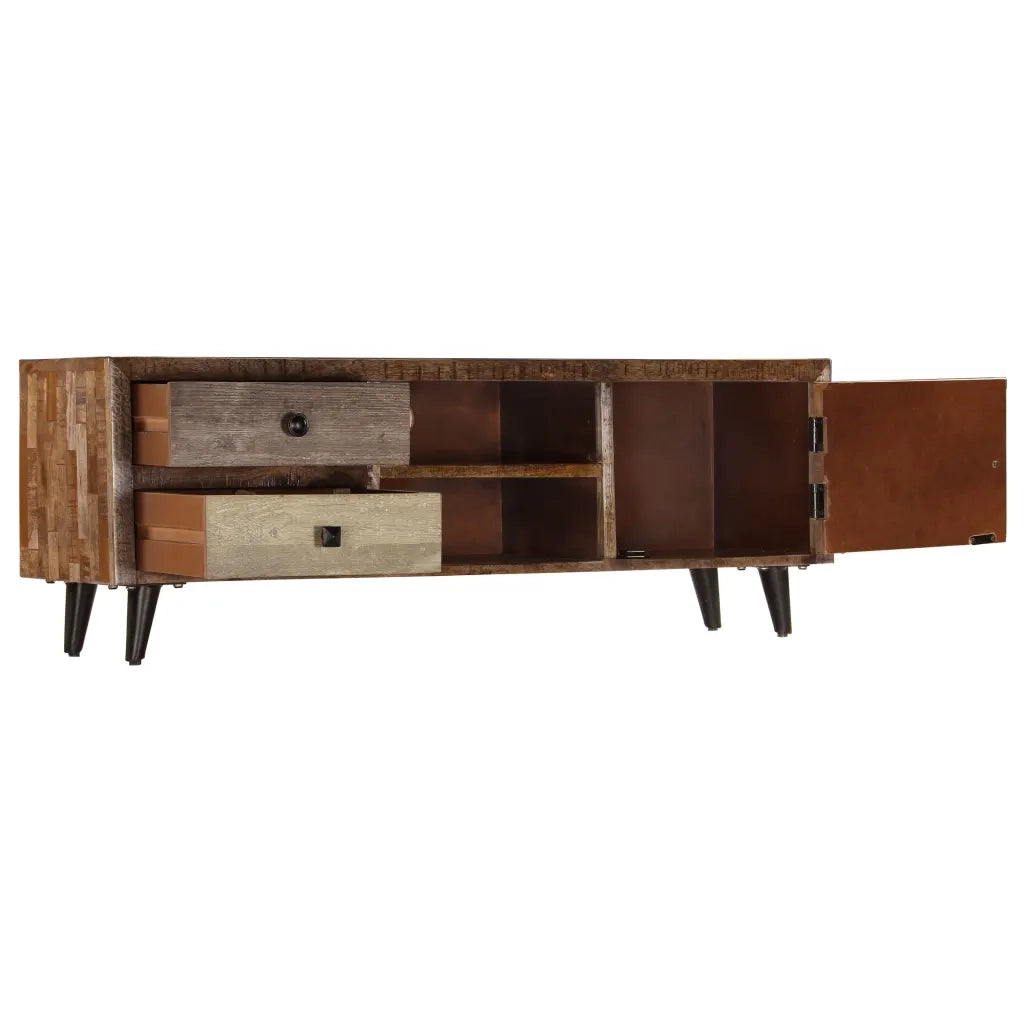 Mobile Porta TV 118x30x40 cm in Legno Massello di Mango 247330