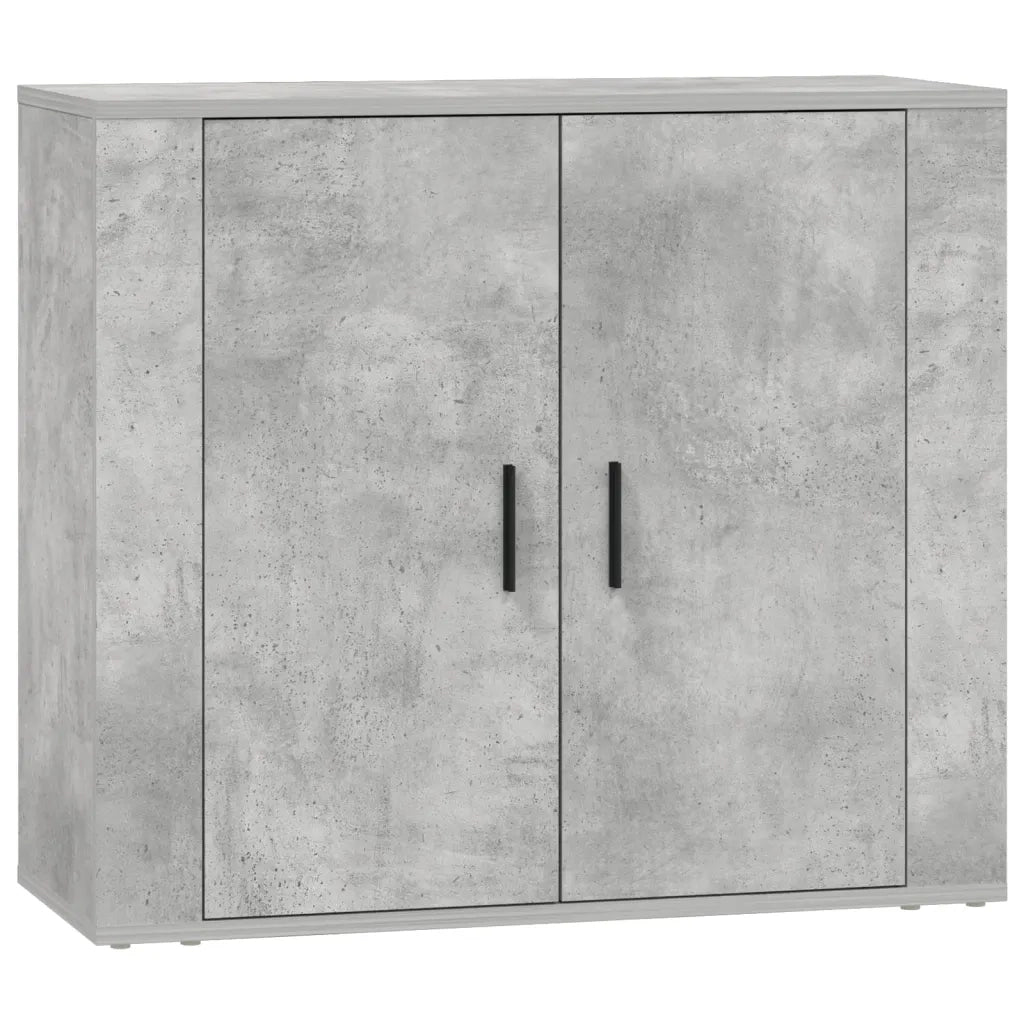Credenze 3 pz | Madia | Buffet da pranzo | Armadio da pranzo Grigio Cemento in Legno Multistrato