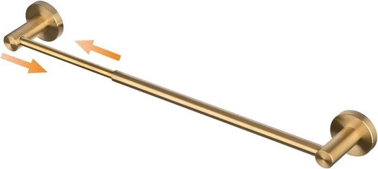 Maniglia per asciugamano retrattile - regolabile da 40 cm a 66 cm - maniglia per asciugamano per bagno - finitura a specchio/SUS304 acciaio inox