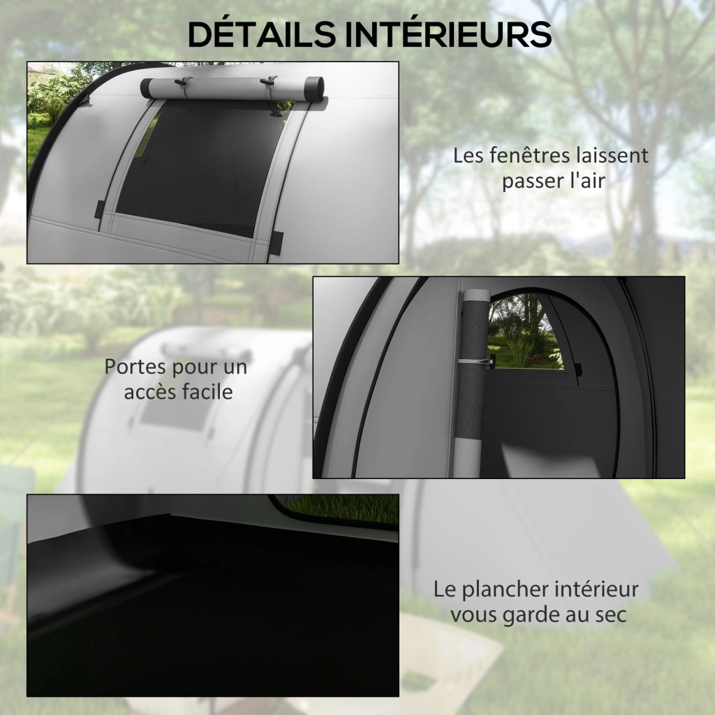 Tenda da campeggio 3-4 persone ¨C zephmum ¨C con soggiorno e camera da letto