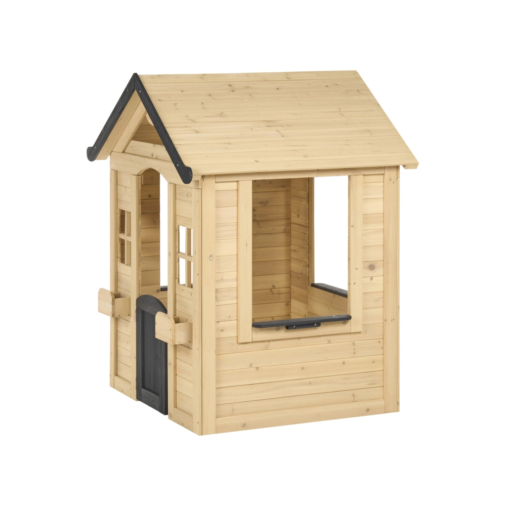Casetta da giardino per bambini Casa in legno marrone chiaro casetta per bambini