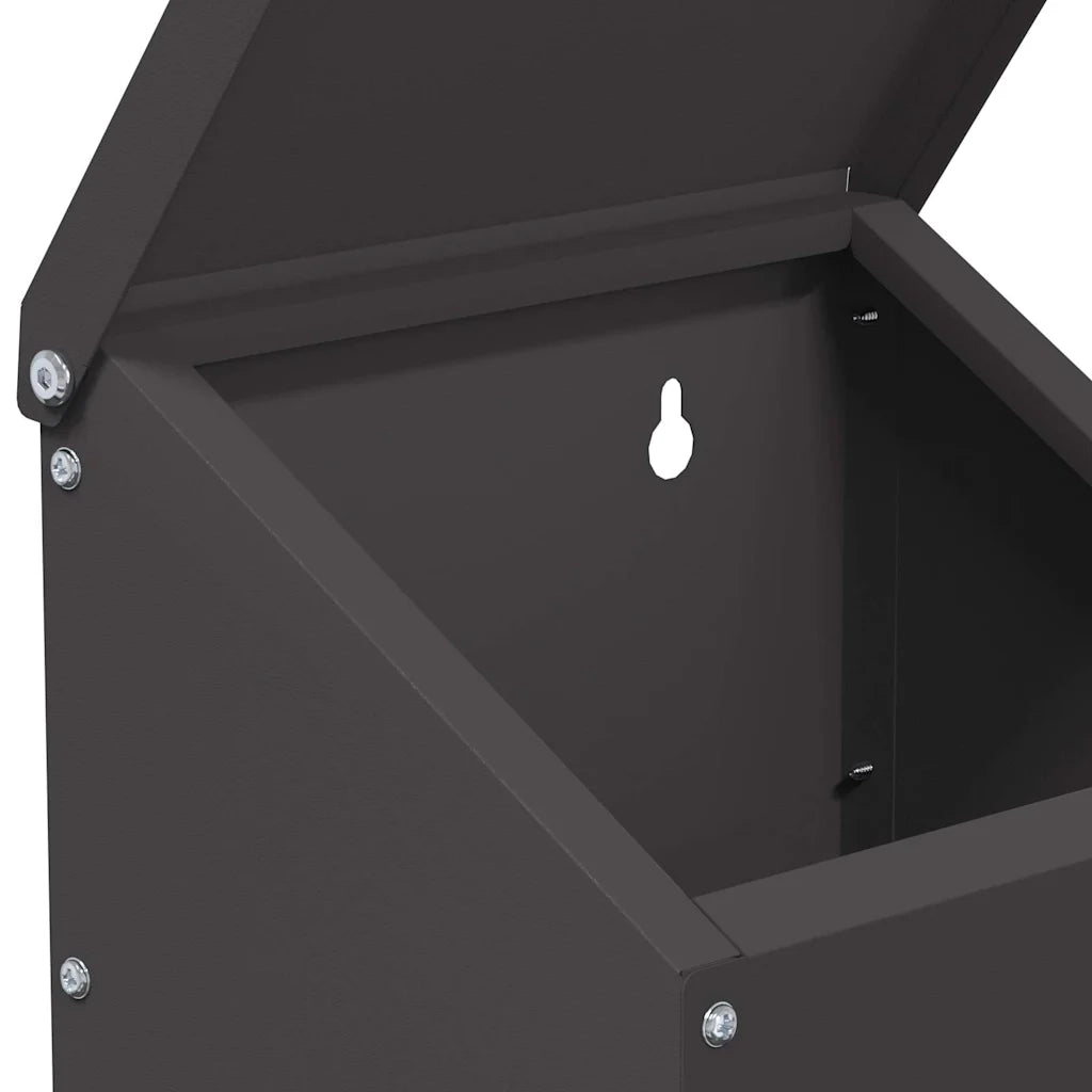 Feeder per pollo Nero 21 x 16 x 33 cm Acciaio laminato a freddo