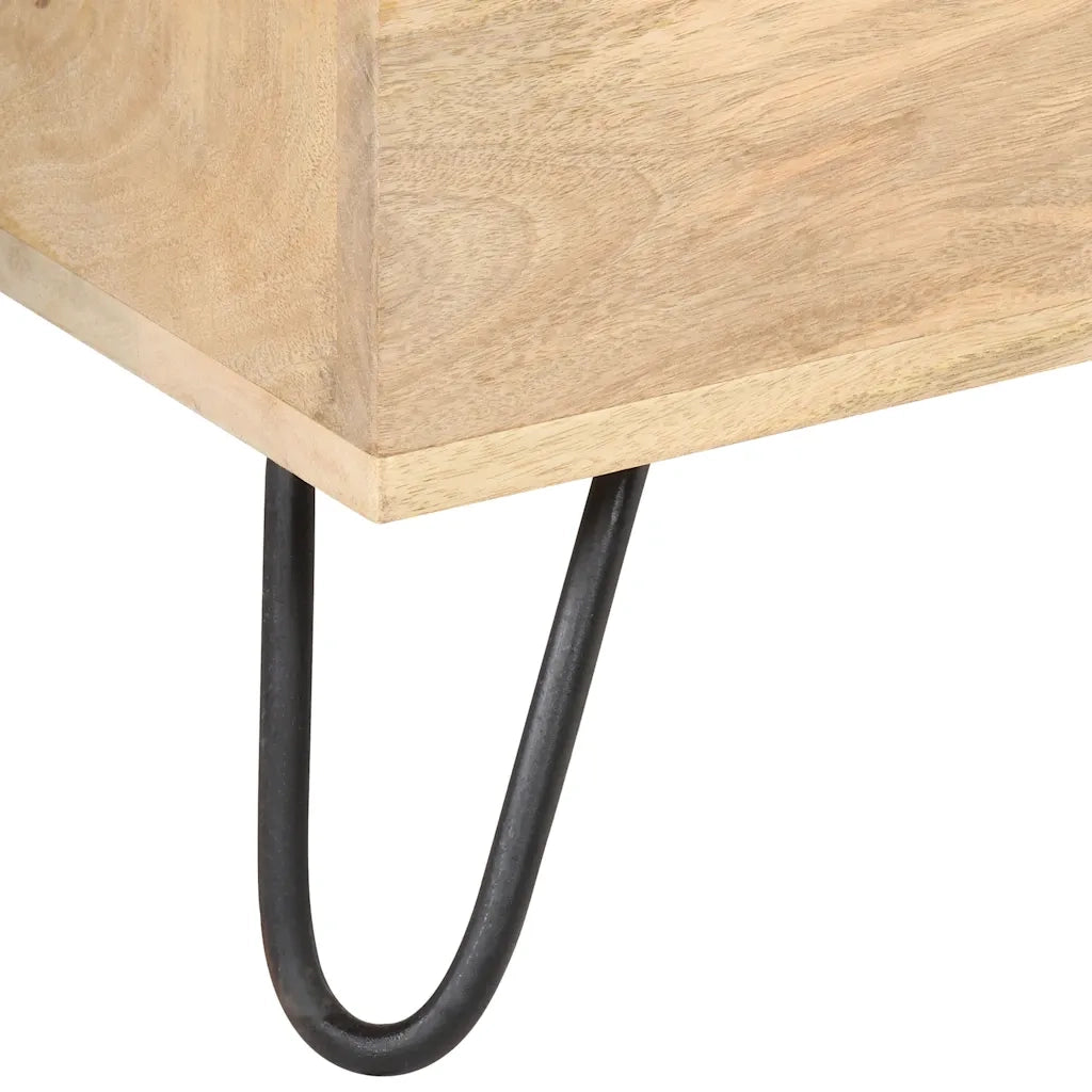 Baule 90x40x45 cm in Legno Massello di Mango CFW6184726