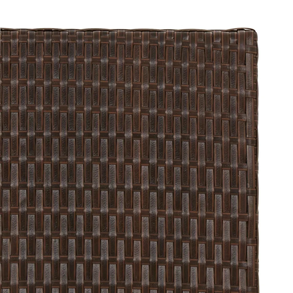 Tavolino da Giardino | Tavolo Pieghevole Marrone 45x35x32 cm in Polyrattan