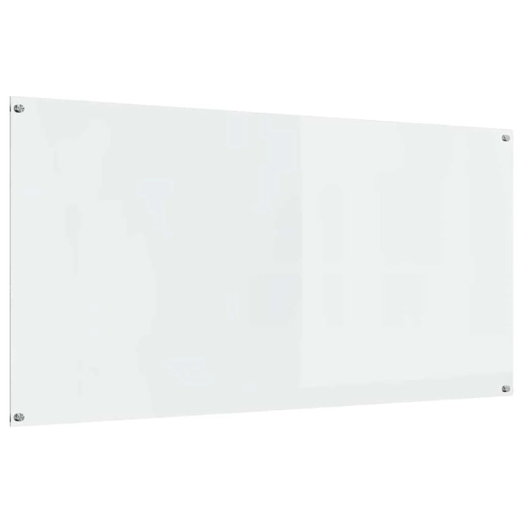 Paraschizzi moderno per cucina 120 x 60 cm resistente al calore e facile da installare in vetro temperato trasparente 02_0058475