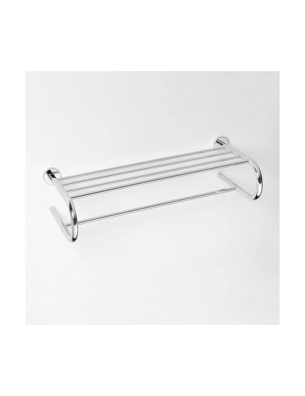 Mensola portasalviette a U OMEGA ottone cromato 65,5x16,5x27cm