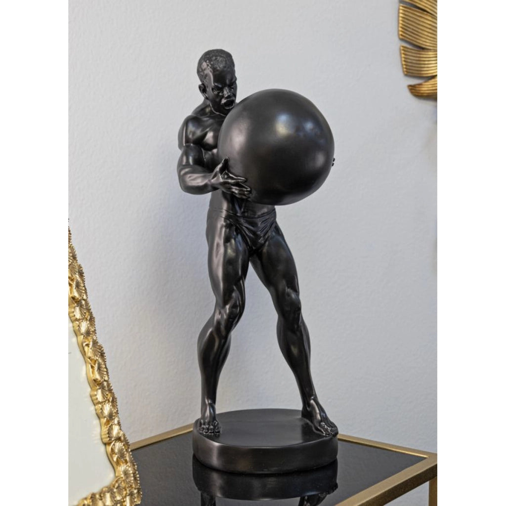 Scultura VKH371, Nero, Poliresina, 18,5x20,5x43,5 cm