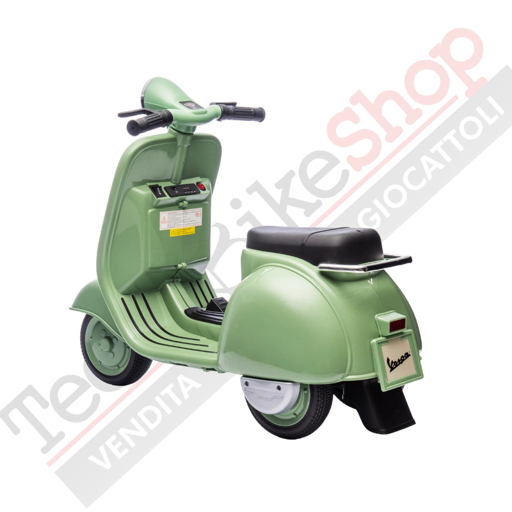 Vespa Sidecar Small Special 6V per Bambini con Licenza Ufficiale Piaggio-Verde