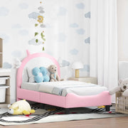 Struttura letto per bambini con testata-Giroletto per bambini Rosa 70 x 140 cm PU 296934