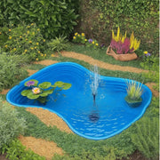 Laghetto da giardino bolsena azzurro e pompa crystal uvc 9 watt