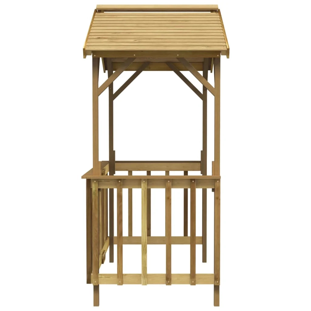 Copertura per barbecue 163,5 x 93 x 210 cm Legno di pino impregnato verde 02_0022159