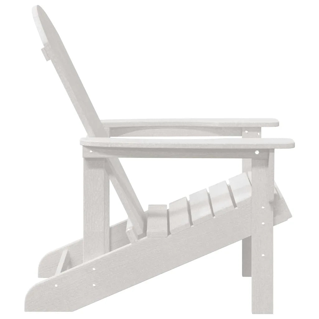 Sedia da Giardino | Sedia Adirondack Bianco 82 x 74 x 92 cm HDPE