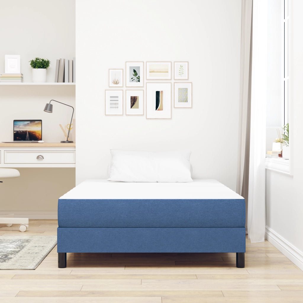 Materasso a Molle Pocket  Blu Medio 120x190x20 cm in Tessuto