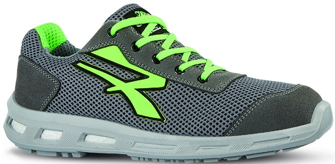 U-Power SCARPE ANTINFORTUNISTICA BASSE S1P SRC REDLION SUMMER Col. Grigio Mis. 46