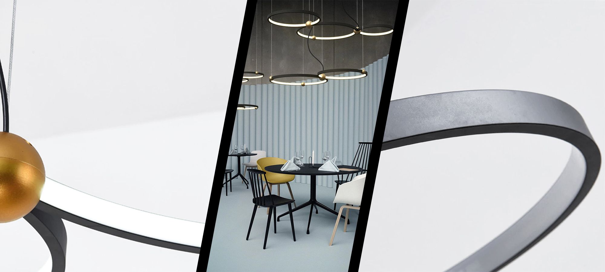 Lampada Black Ring 3 Led + Pilota APP752-30-40-50