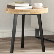 Piano Tavolo Rotondo Ø40x4 cm in Legno Massello di Acacia 4008688