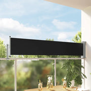 Tenda Laterale Retrattile per Patio 60x300 cm Nero cod mxl 6255