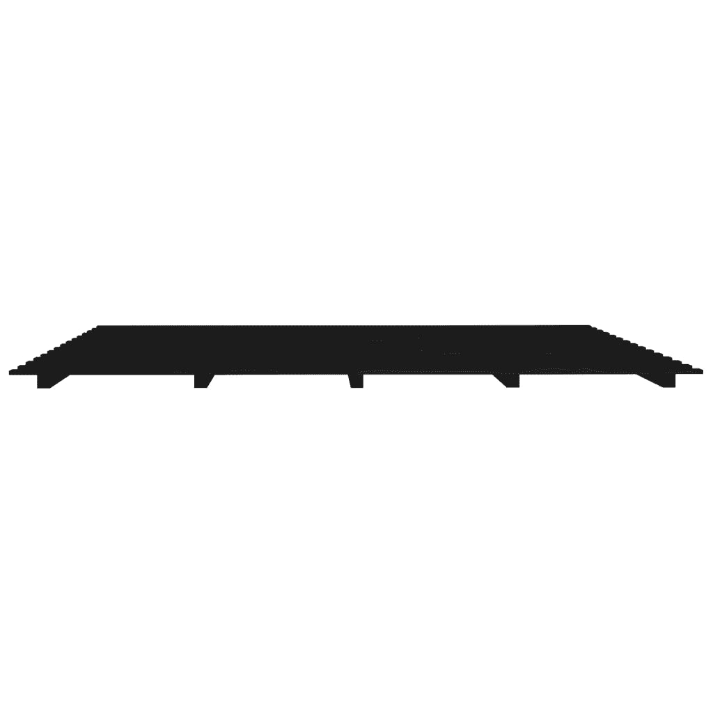 Giroletto-Struttura Letto Nero 200x200 cm in Legno Massello di Pino 637233