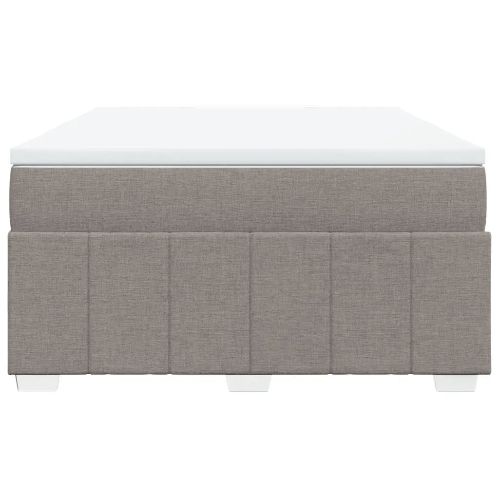 Giroletto a Molle con Materasso Tortora 140x190 cm in Tessuto 3285474