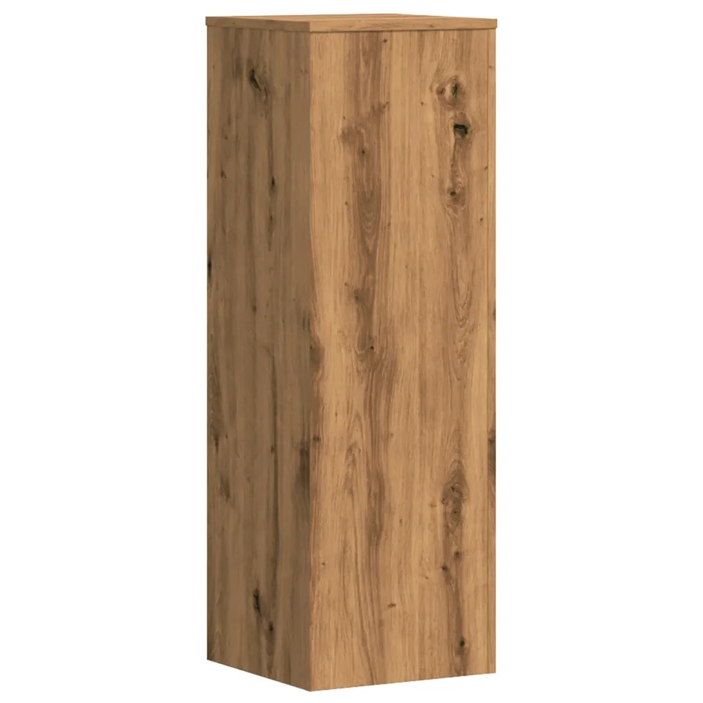 Supporti Piante 2 pz Rovere Artigianale 33x33x100cm Multistrato