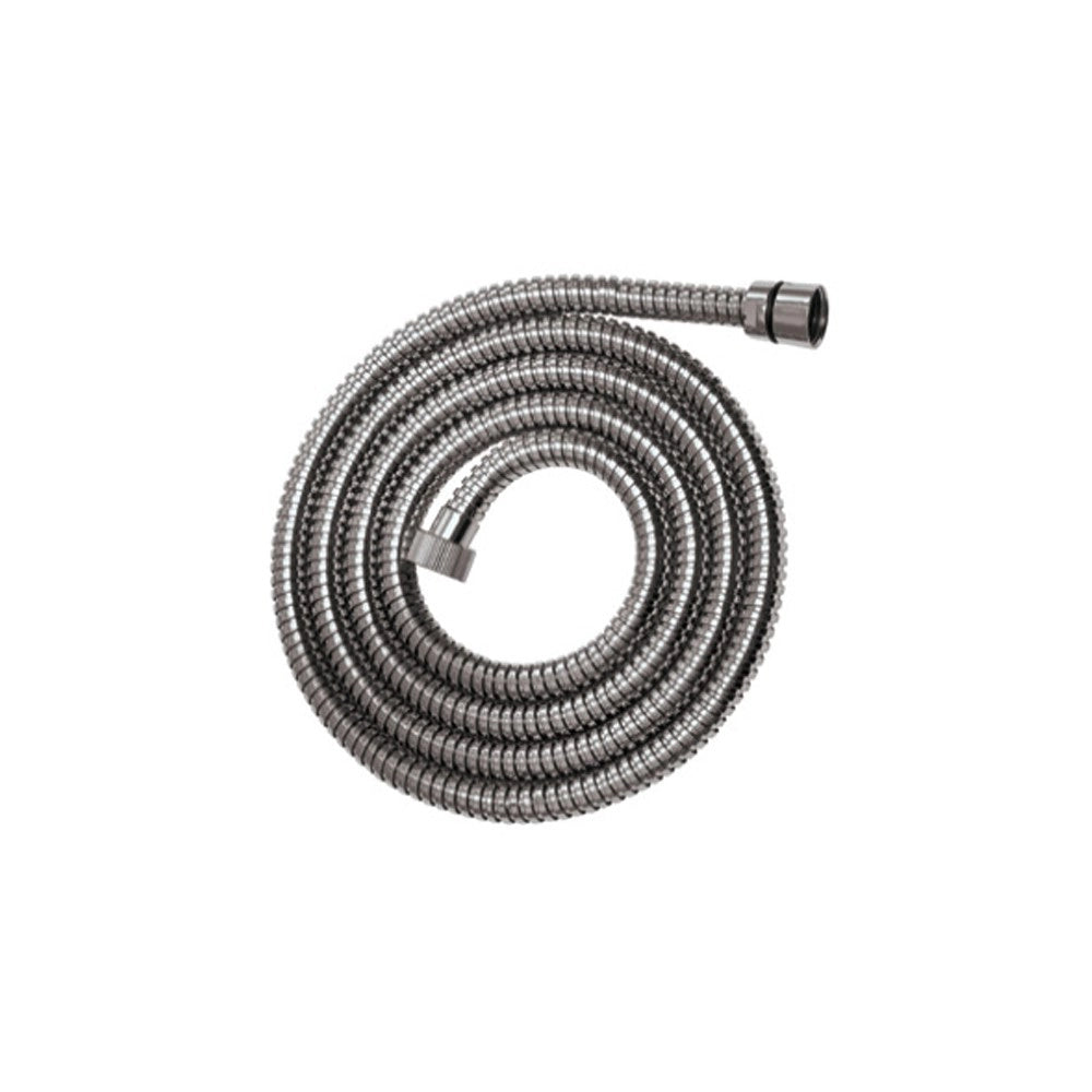 Flessibile doccia in acciaio cm 200 cm doppia aggraffatura, cromato