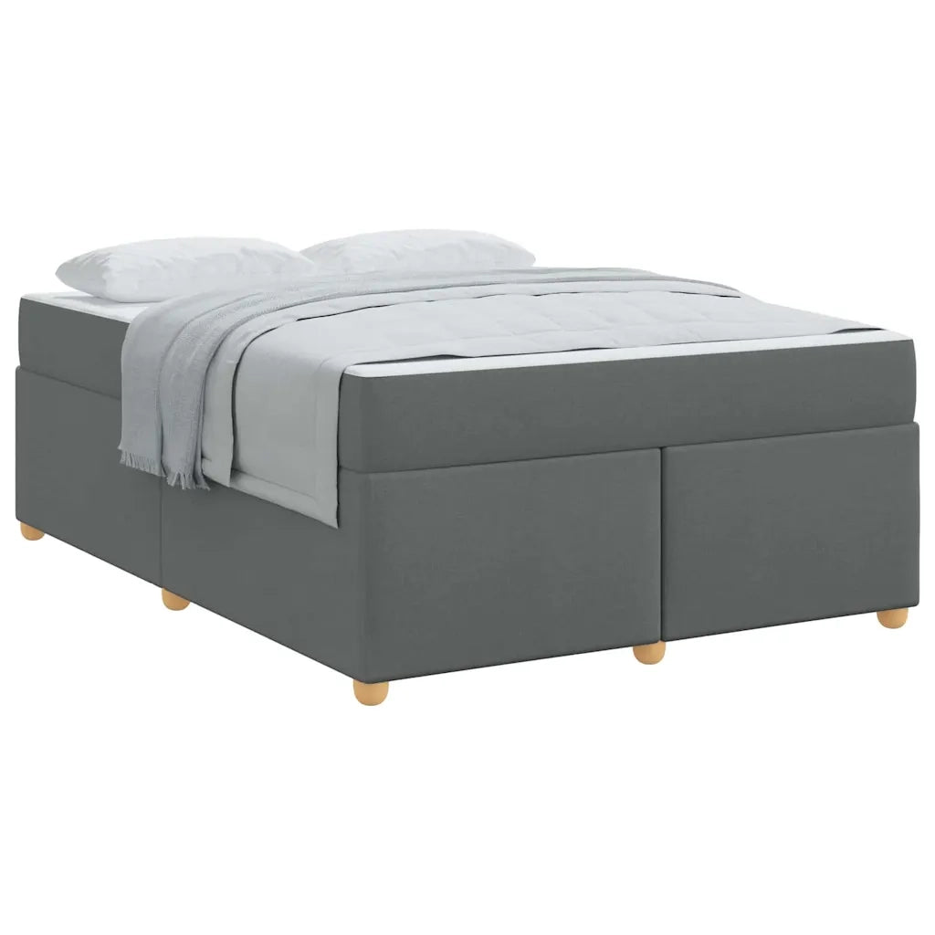 vidaXL Struttura del letto Grigio scuro 140 x 200 cm Tessuto