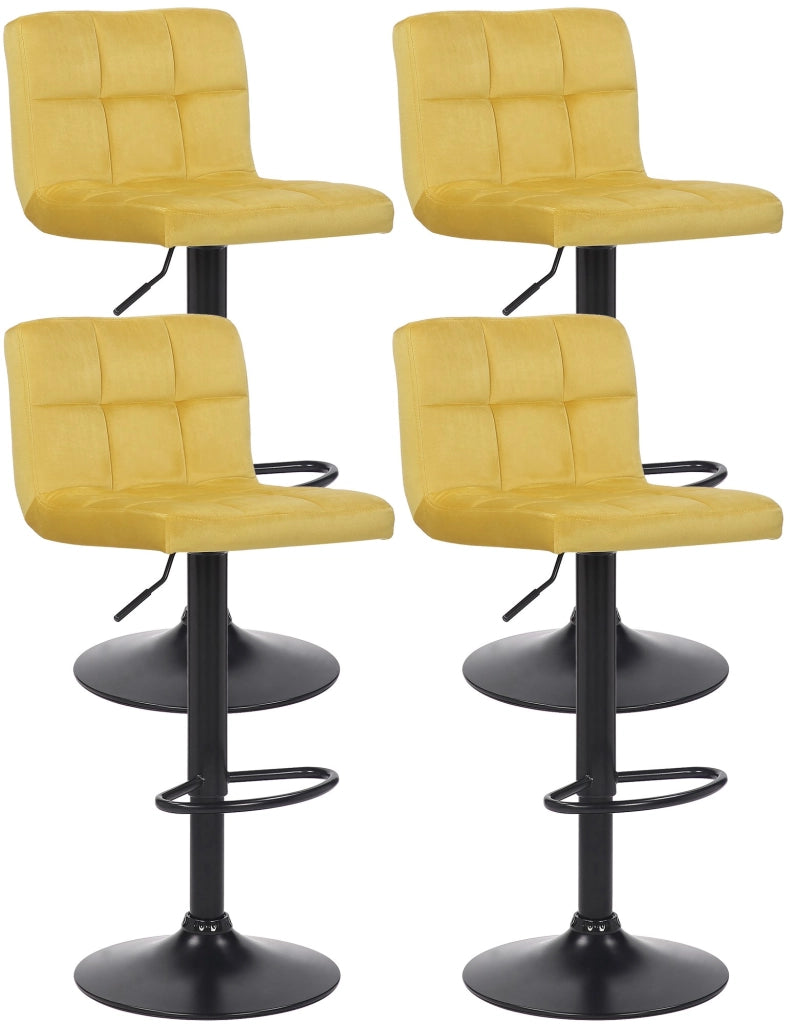 4er Set Barhocker Feni Samt