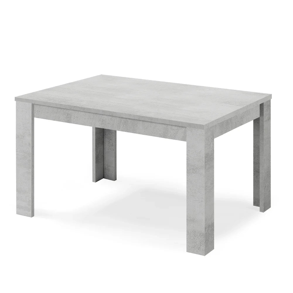 Tavolo allungabile da pranzo Cemento 110x70 fino a 150 cm modello N1 MADE IN ITALY design moderno ideale per cucina, soggiorno e sala da pranzo