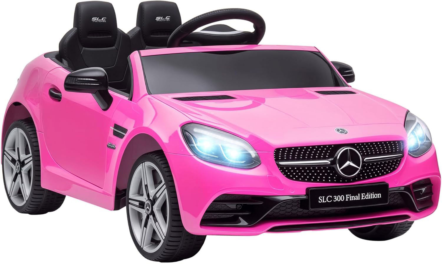 Macchina Elettrica per Bambini Licenza Ufficiale Mercedes SLC 300 "Final Edition" 10,8V 3,1Ah Rosa