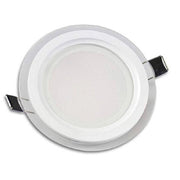 Trade Shop - Pannello Led Slim Incasso Bordo Vetro Tondo 12 W Luce 6500k 3000k 4000k P-125et -