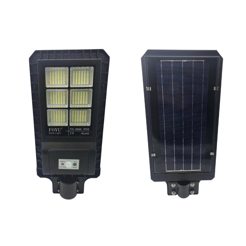 Trade Shop - Lampione Stradale Led 120 W Pannello Solare Fotovoltaico Con Telecomando Luce -