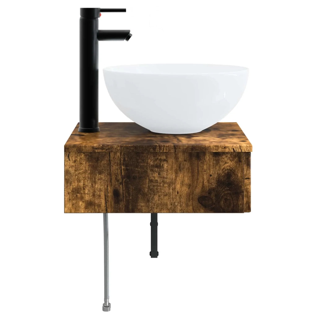 Lavabo da Parete Rovere Fumo 40 x 41 x 40,5 cm CFW2316784