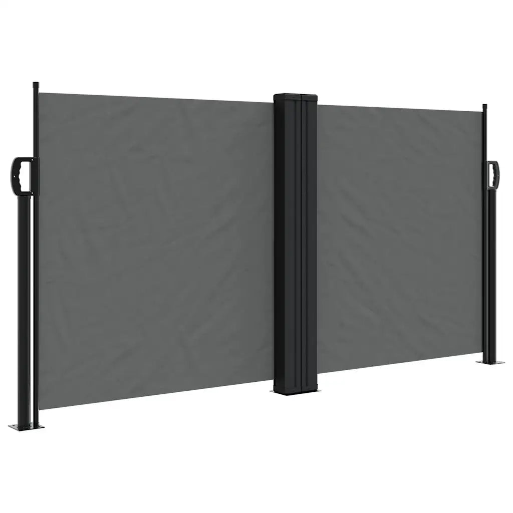 Tenda da Sole | Tenda parasole Laterale Retrattile Antracite 120x1200 cm