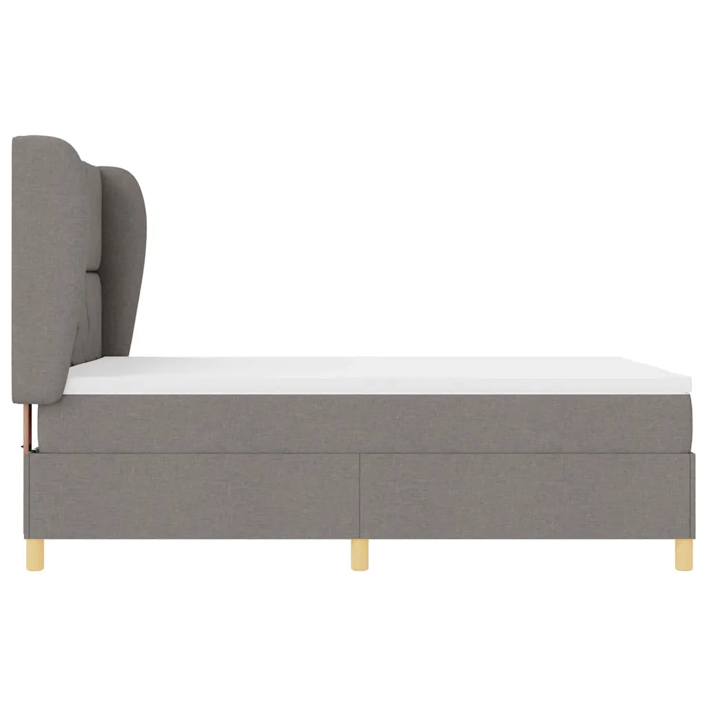 Letto con molle e materasso Grigio Scuro 90x190 cm Tessuto 3340820