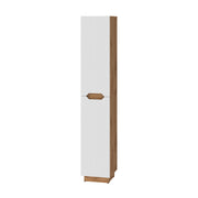 Vicco Armadio per il bagno Rovere/bianco a strisce 33 x 186 cm con 2 porte