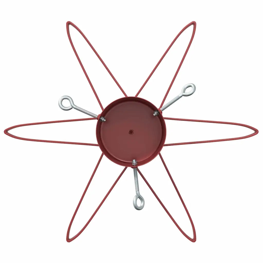 Supporto per Albero di Natale Rosso 50 x 50 x 15,5 cm Acciaio