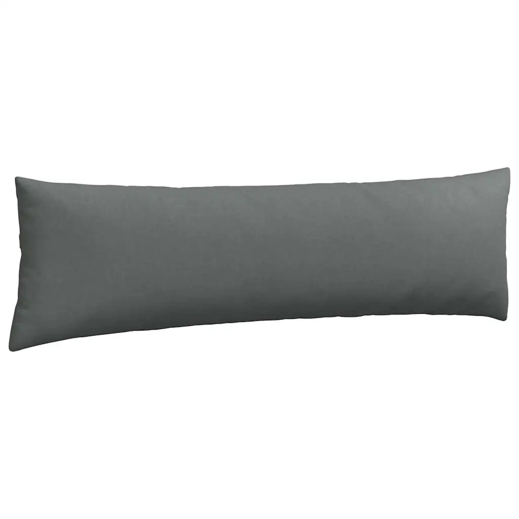 Cuscini da Divano 2 pz | Cuscini per sedie Grigio scuro 145 x 40 cm Tessuto