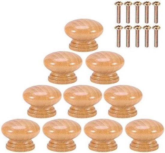 Maniglie in legno per maniglie di porta - Maniglie ergonomiche rotonde - 10