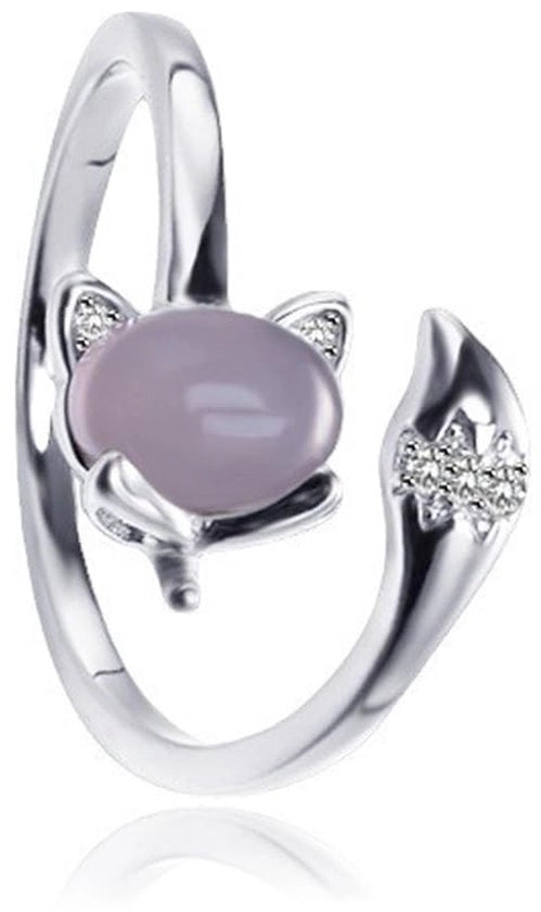 Anello per donna in acciaio inossidabile con anello di rafforzamento e meccanismo di regolazione per adattarsi a diversi diametri